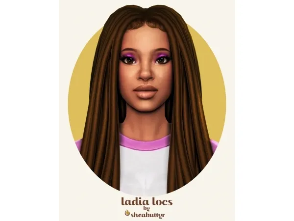 Maxis Match ladia locs by sheabuttyr - The Sims 4 Custom Content