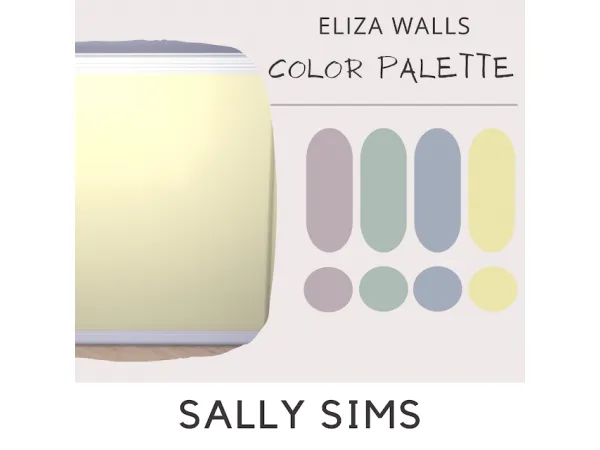 Mix WALLS ELIZA - The Sims 4 Custom Content