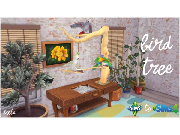 Maxis Match TS2TS3 Birds Set by Zx_Ta - The Sims 4 Custom Content