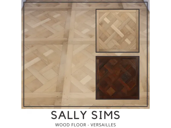 Alpha WOOD FLOOR VERSAILLES - The Sims 4 Custom Content