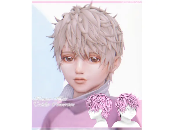 Maxis Match HUNTER HAIR [TODDLER CONVERSION] by simomo - The Sims 4 Custom Content