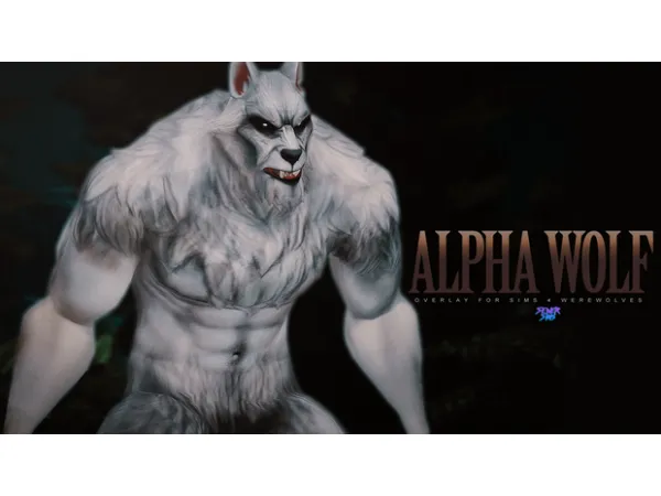 Maxis Match Alpha Wolf Overlay for Werewolves by simsfinds - The Sims 4 Custom Content