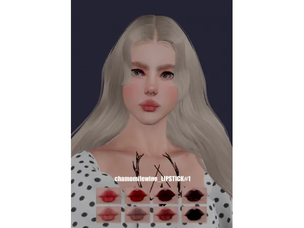 chamomilewine_LIPSTICK1_TS3 - The Sims 3 Custom Content