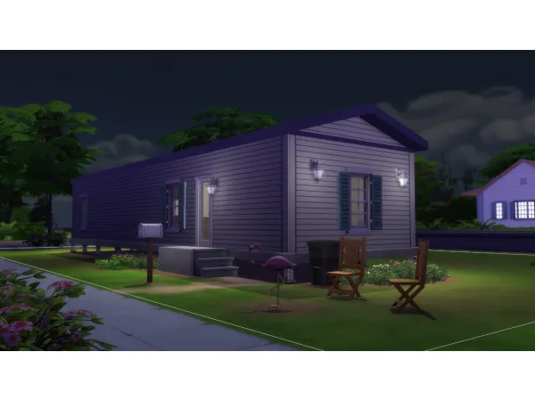 Maxis Match Simple Singlewide 2br1ba BG Starter Trailer Home by Astrognash - The Sims 4 Custom Content