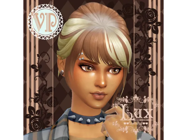 Maxis Match Vanilla Puff Sims 4 Hair LUX DEMARCO Undercut Ponytail Edit Makeover by Vanilla Puff Sims CC - The Sims 4 Custom Content