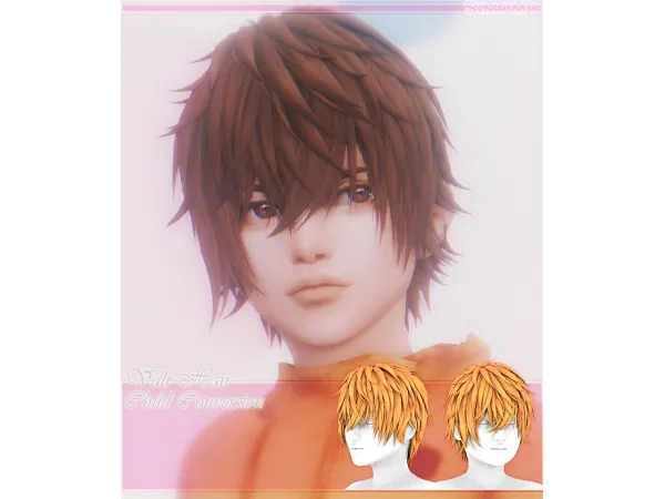 Maxis Match Vali Hair [Child Conversion] by Simomo - The Sims 4 Custom Content