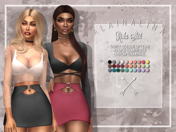 Maxis Match Rivka Skirt by alainalina - The Sims 4 Custom Content