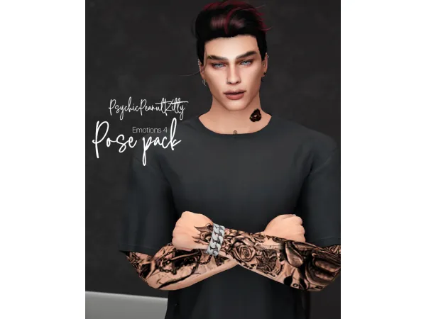 Mix Pose Pack Emotions 4 by PsychicPeanutKitty - The Sims 4 Custom Content
