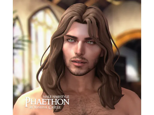 Maxis Match Phaethon (male hair) by wistfulcastle - The Sims 4 Custom Content