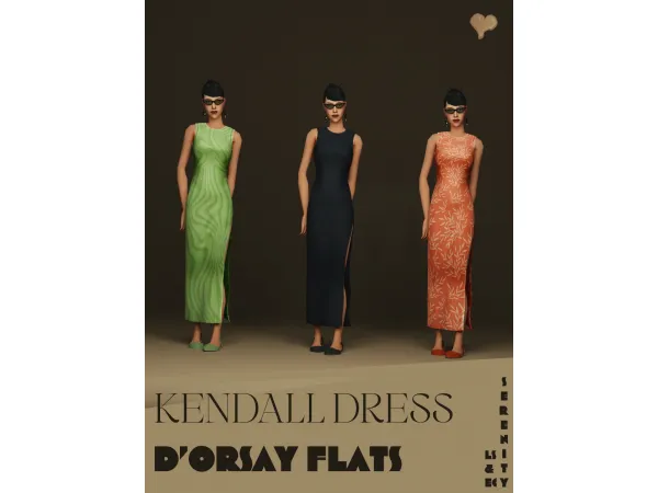 SERENITYS KENDALL DRESS - The Sims 2 Custom Content