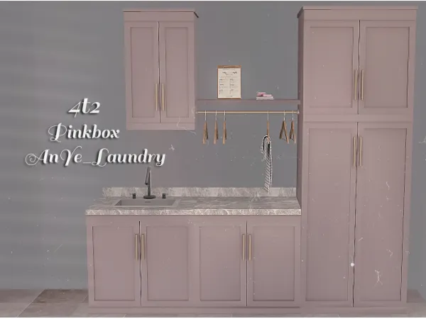 4t2 Pinkbox Anye Laundry - The Sims 2 Custom Content
