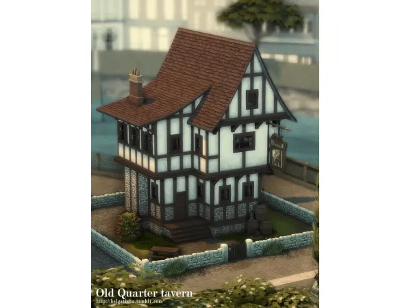 Maxis Match Old Quarter tavern by helgatisha - The Sims 4 Custom Content