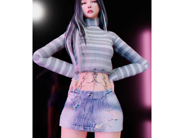 Alpha Leaser Outfit - The Sims 4 Custom Content