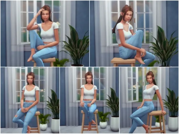 Maxis Match Barstool Poses III by katverse - The Sims 4 Custom Content