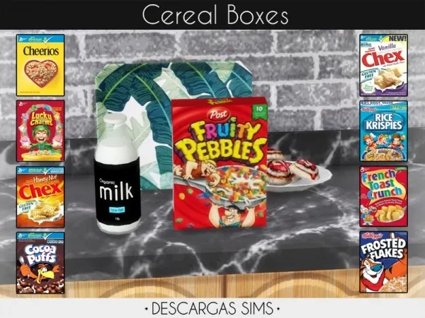 Mix Cereal Boxes - The Sims 4 Custom Content