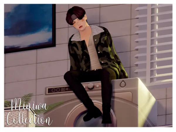 Alpha BTS TOP 8 SUGA by miniwa - The Sims 4 Custom Content