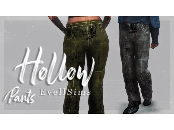 Alpha Hollow Pants by simsfinds - The Sims 4 Custom Content