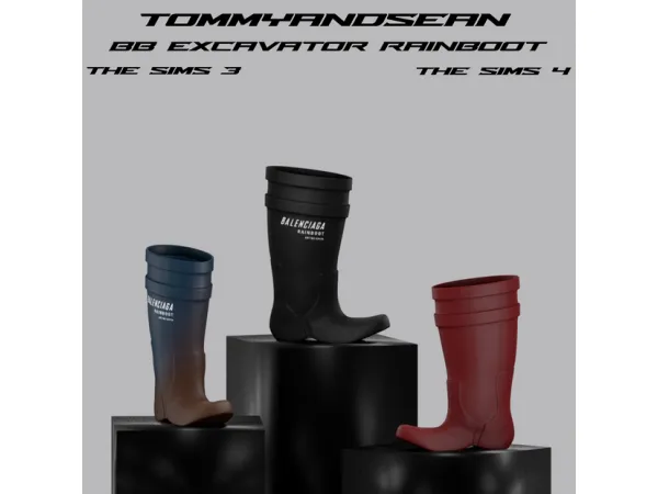 Alpha BB EXCAVATOR RAINBOOT AND by tommyandseancc - The Sims 4 Custom Content