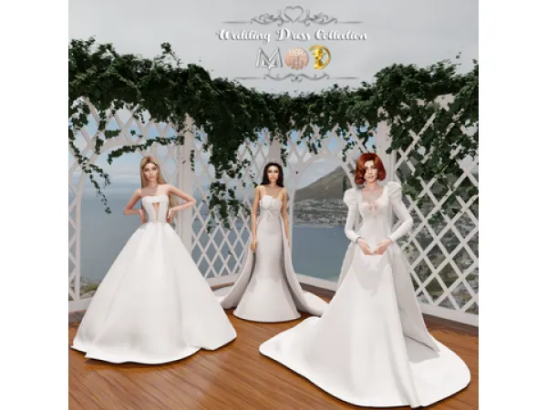 Alpha Wedding Dress Collection by mermalade - The Sims 4 Custom Content