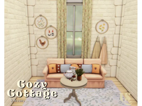 Maxis Match Cozy Cottage Set by Lustrousims - The Sims 4 Custom Content