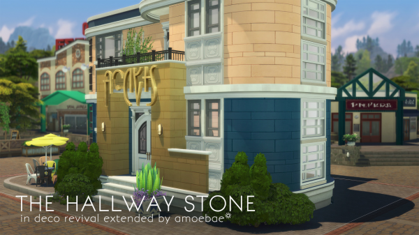 Maxis Match THE HALLWAY STONE by simsfinds - The Sims 4 Custom Content