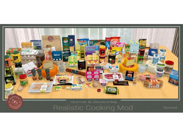 Mix Download Realistic Cooking Mod V3 by Somik and Severinka - The Sims 4 Custom Content
