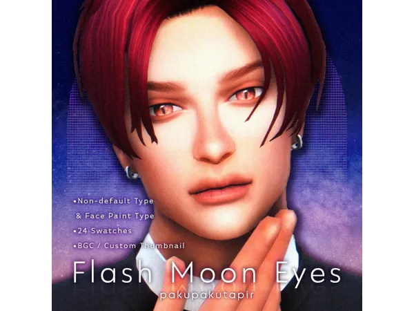 Mix FLASHMOON EYES - The Sims 4 Custom Content