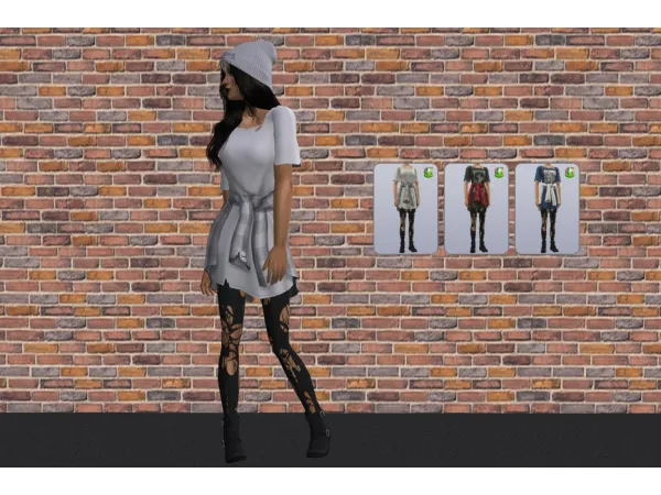 BootsCollar Rockstar (AF) and GothNeckSpikes - The Sims 2 Custom Content