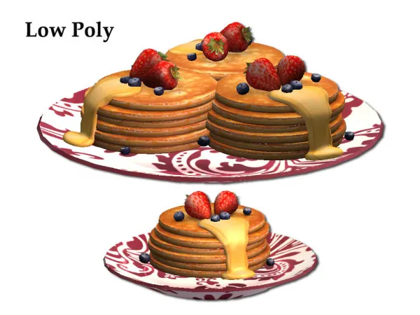 Pancake XXL Food for - The Sims 2 Custom Content