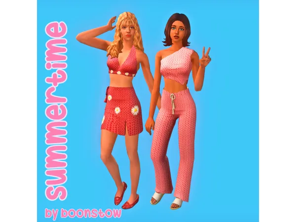 Daisy Top Skirt - The Sims 2 Custom Content