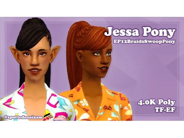 Jessa Hair - The Sims 2 Custom Content