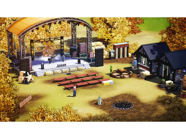 SSU MUSIC FEST LOT - The Sims 3 Custom Content