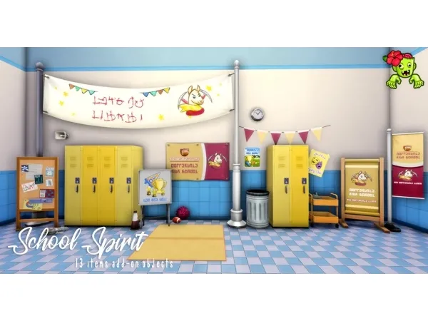 Maxis Match School Spirit by hula zombie - The Sims 4 Custom Content