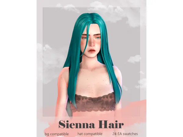 Maxis Match Sienna Hair by Sunivaa - The Sims 4 Custom Content