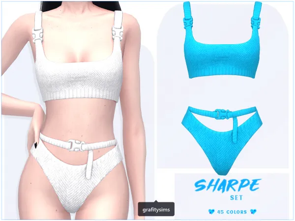 Alpha Sharpe Set - The Sims 4 Custom Content