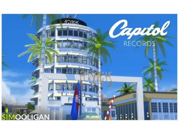 Maxis Match Capitol Records NO by Simooligan - The Sims 4 Custom Content