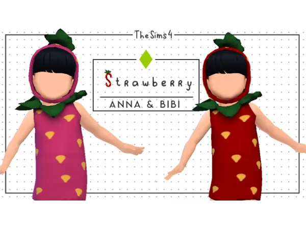 Alpha Strawberry by [AnnaBibi] - The Sims 4 Custom Content