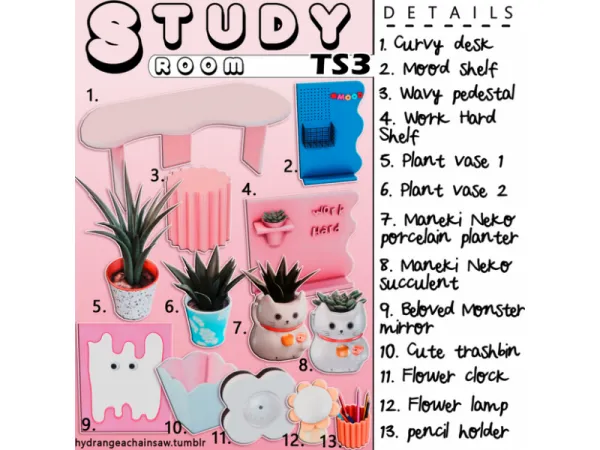 Sims 3 Study Room Set - The Sims 3 Custom Content