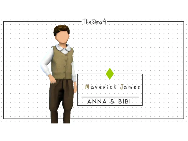 Alpha Maverick James by Anna Bibi - The Sims 4 Custom Content