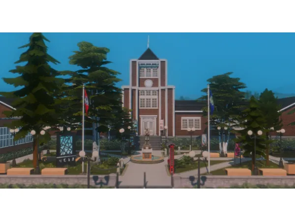 Maxis Match COPPERDALE HIGH SCHOOL - The Sims 4 Custom Content