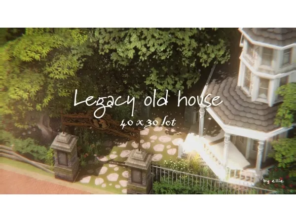 Maxis Match LEGACY OLD HOUSE - The Sims 4 Custom Content