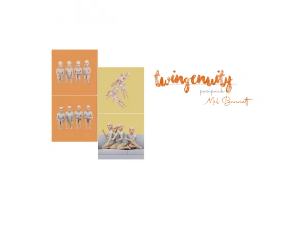 Mix Twingenuity Posepack by melbennett - The Sims 4 Custom Content