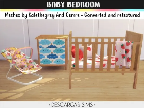 Alpha Baby Bedroom by descargassims - The Sims 4 Custom Content