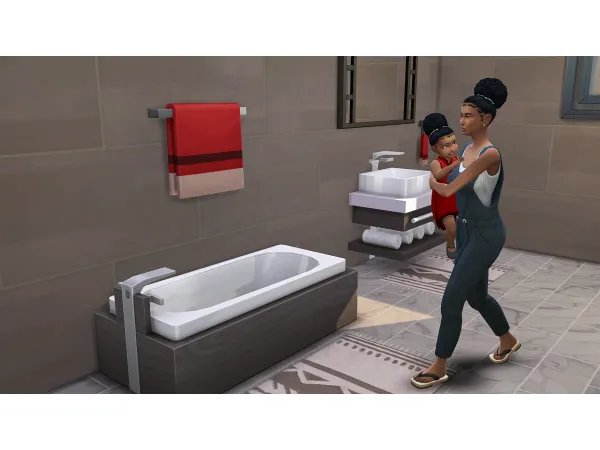 Maxis Match Bathtime Fix For Toddlers by juniormints74 - The Sims 4 Custom Content