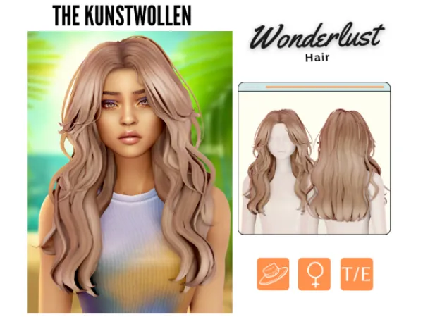 Maxis Match Wonderlust hair - The Sims 4 Custom Content