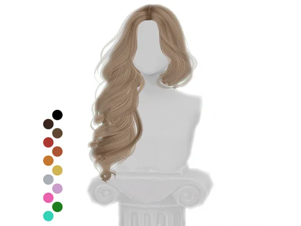 Alpha Mariah Hair by [gramsims] - The Sims 4 Custom Content