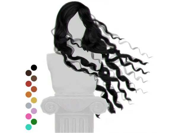 Alpha Cabello Hair by [gramsims] - The Sims 4 Custom Content