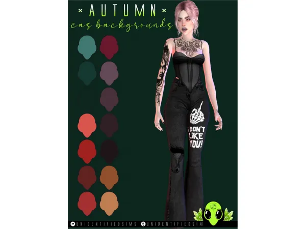 Alpha Autumn CAS Backgrounds by unidentifiedsims - The Sims 4 Custom Content