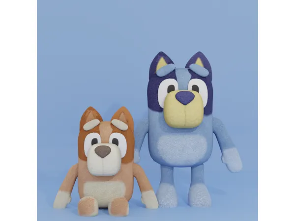 Alpha CS Blue and orange australian cattle dog toys by Crunchystufff - The Sims 4 Custom Content