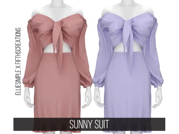 Alpha SUNNY SUIT by fifthscreations - The Sims 4 Custom Content